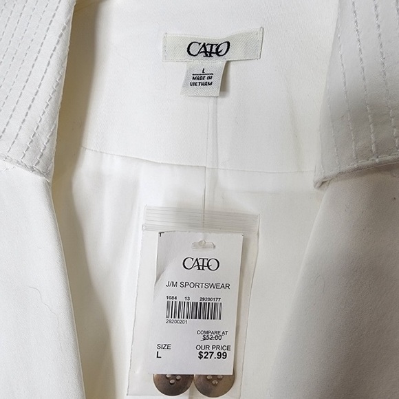 Cato White Blazer L - Picture 7 of 8